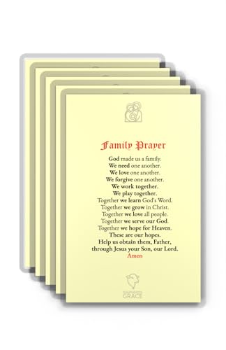 Holy Family Protection Prayer Cards, Pocket Size 5-Pack