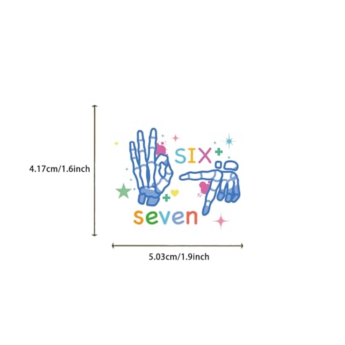 50 Pcs Funny 67 Stickers, Trending Social Media Themed Decals for Birthday Parties, Laptops, Luggage, Water Bottles, Phone Cases Crafts (6-7) - color: 6-7