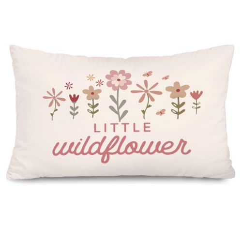 Wildflower Nursery Decor Girl Nursery 12x20 Pillow Cover， - color: Little Wildflower