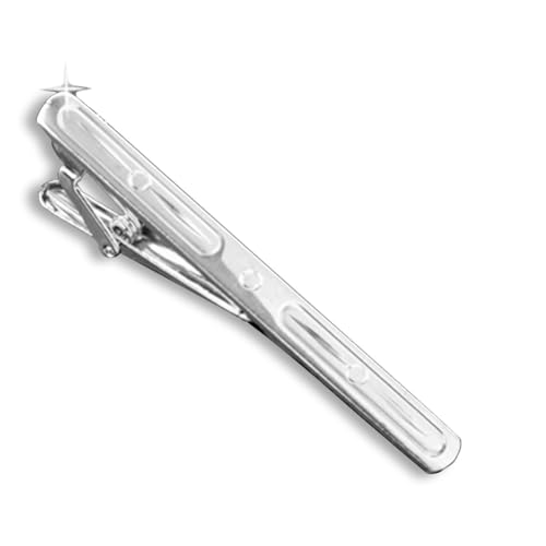 Tie Clips for Men, Tie Clip, Tie Bar, Tie Bars for Men, Silver Tie Tack Pins Unique, Mens Lapel Pins for Suits Shirts, Neck Tie Clasps for Women Boys Dad Father, Jewelry Accessories Gifts for Holiday - color: Silver Tie Clip J