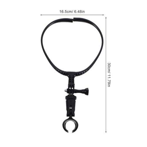 BESTonZON Hands-Free Black Mic Support Stand with Metal and Plastic Frame for Singing, Hosting and Live Streaming