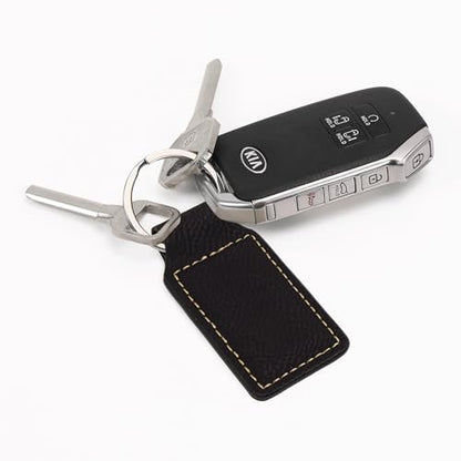 LaserGram Rectangle Keychain, Bible Verse John 3-16, Personalized Engraving Included - color: Black With Gold