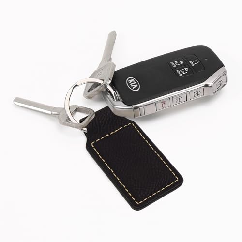 LaserGram Rectangle Keychain, Christian Cross, Personalized Engraving Included - color: Black With Gold