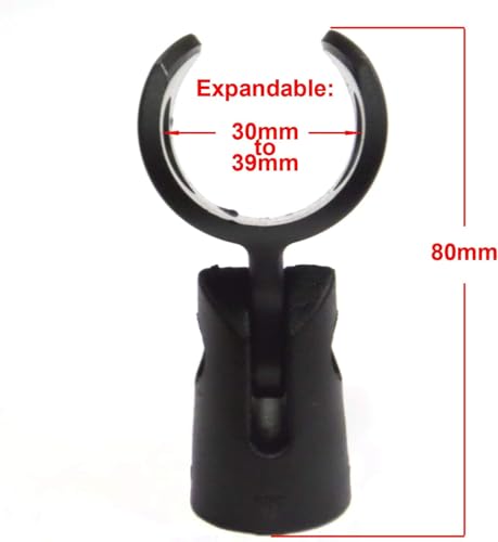 Mic Holders -Wireless Large Barrel Indestructible Microphone Clip -Performance Plus MH3W-4 (4-pack) - size: 4 Pack