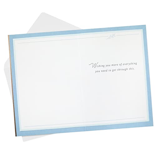 Hallmark Sympathy Card, Love Sees Us Through, Single With Envelope - color: Love Sees Us Through
