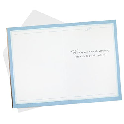 Hallmark Sympathy Card, Love Sees Us Through, Single With Envelope - color: Love Sees Us Through