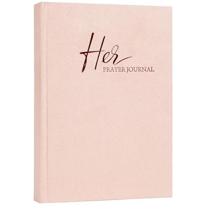 Prayer Journal for Women & Men - 120 Day Daily Devotional with Prompts - color: Pink-Her