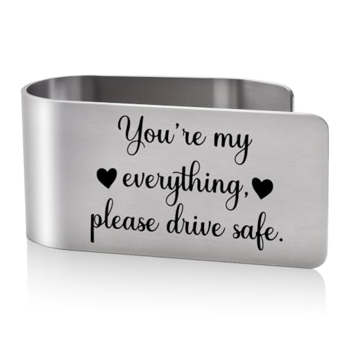 You're My Everything Please Drive Safe Visor Clip for Cars for Dad - color: Silver 6