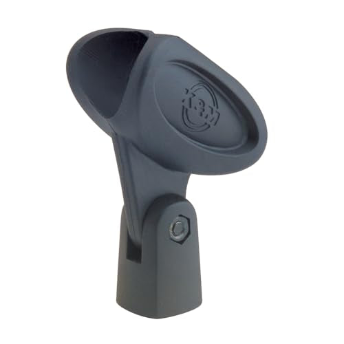 K & M Microphone Holder for Standard Size [85055] Color: Black