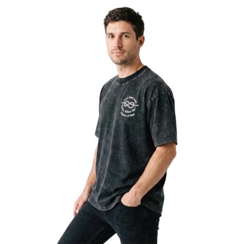 Christian Fishers of Men Shirt for Women Men Jesus Religious Oversized Graphic Tees Acid Wash Bible Verse Faith God T-Shirt - color: Black, size: 5X-Large