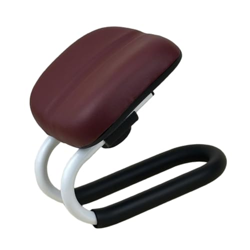 Colaxi Meditation Stool for Adults, Meditation Bench Kneeling Stool, Ergonomic Portable Chair with Anti Slip Cover, Adjustable Prayer Bench Seat for Home Studio Praying Yoga, Style B Deep Red - color: Style B Deep Red