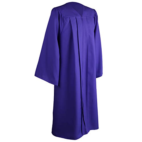 OSBO GradSeason Unisex Matte Robes for Graduation Gown, Choir Robes, Pulpit Robe and Pastor - color: Purple, size: 51 Plus