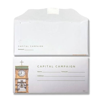 Capital Campaign Offering Envelopes for Church | 3" x 6 5/16"