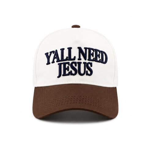 Vintage Embroidered Lettering Dad Hat Original Classic Low Profile Baseball Cap Golf Adjustable Unconstructed Plain Snapback - color: Brown/White