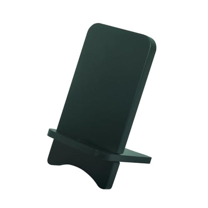 LUCKY BEAN Wood Phone Stand, Desktop Wooden Phone Holder, Portable Phone Stand for Desk, Compatible with iPhone & All Cell Phones (Green) - color: Green