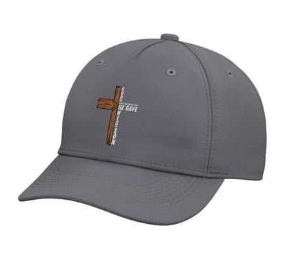 God So Loved The World John 3 16 Christian Men Women Kids Adjustable Baseball Hat - color: Slate Grey