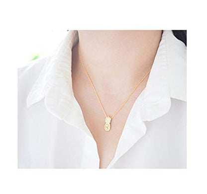 Baydurcan Silvery Necklace for Women Pendant Chain Friendship Necklace Gift - style: Pineapple s
