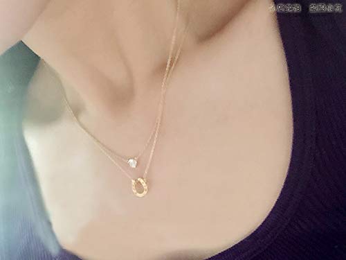 Baydurcan Silvery Necklace for Women Pendant Chain Friendship Necklace Gift - style: horseshoe s