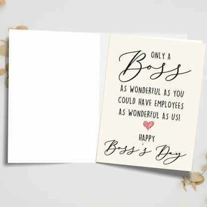 Happy Boss Day Card Gifts, Boss's Day Gifts for Women Men - color: BK-137