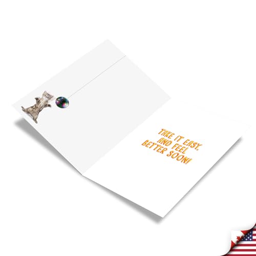 NobleWorks - Funny Get Well Greeting Card - Hilarious Feel Better Notecard with Envelope - Hip-Hip Hooray C5682GWG - style: Hip-Hip Hooray