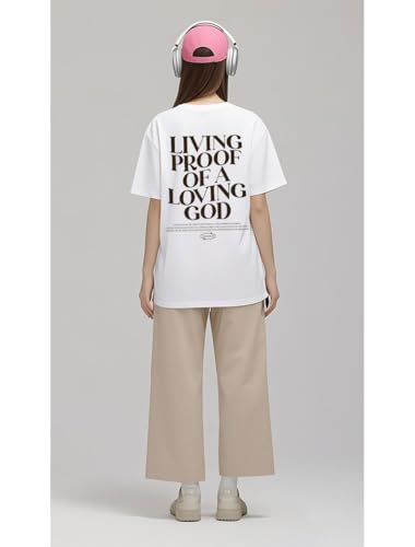 Living Proof of A Loving God T-Shirt, Living Proof of A Loving God Shirt, Jesus Shirts for Women Man, Lively Tshirt - color: Black-v, size: Large