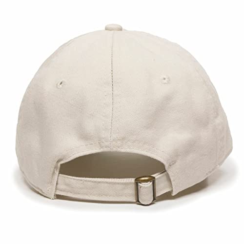 DSGN By DNA Say Mashallah Embroidered Hat Islamic Muslim Faith Inspired Cotton Baseball Cap Adjustable Dad Hat for Men&Women - color: Putty