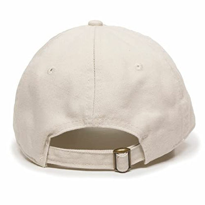 DSGN By DNA Say Mashallah Embroidered Hat Islamic Muslim Faith Inspired Cotton Baseball Cap Adjustable Dad Hat for Men&Women - color: Putty