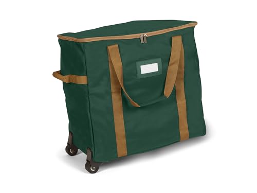 Covermates Rolling Treasurekeeper Storage Bag, 19.25" W x 13" D x 18.5" H - color: Green Heavy Duty Polyester, size: 19.25W x 13D x 18.5H - With Wheels