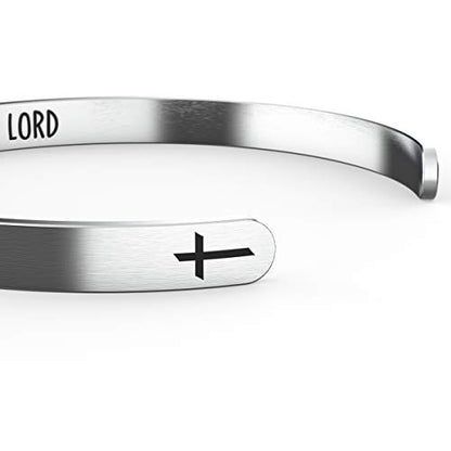 Happy Kisses Love One Another As I Have Loved You Cross Bracelet – Religious Bracelet – John 15:12 — Catholic or Christian Women & Girls - style: My Soul Glorifies