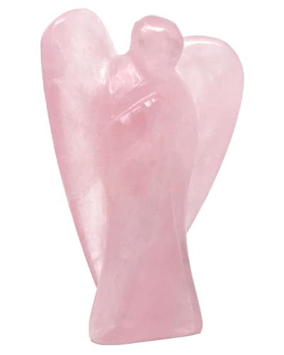 Nelson Creations 2 Inch Rose Quartz Guardian Angel Figurine - color: Rose Quartz