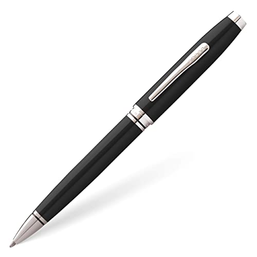 Cross Coventry Black Lacquer Ballpoint Pen, Medium Point, Black Ink - color: Black