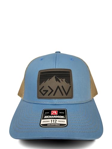 God is Greater Than The Highs and Lows Trucker Hat Women's Hat All Black Sun Hat Men Gifts for Girlfriends Cool Cap - color: Kawki