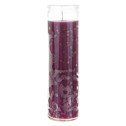 Mega Candles Unscented Devotional Vigil Prayer Wax Candle 1 Count 2" x 8" - color: Purple, size: 1 Piece