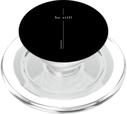 Faith Christian Cross Be Still Verse Psalm 46:10 for Men PopSockets PopGrip for MagSafe - style: Magnetic PopGrip