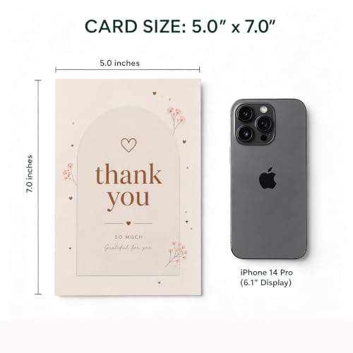 Warm Grateful Thank You Card Sweet Heart Themed Gift for Loved Ones - color: QY-146