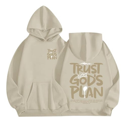 Christian Hoodies for Men Jesus Hoodie Religious God Sweatshirts Faith Bible Verse Sweatshirt Inspirational Pullover - color: Apricot, size: Medium