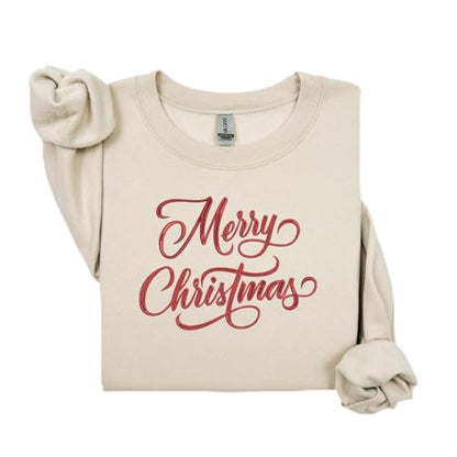 Embroidered Christmas Sweatshirts Festive Holiday Pullover Gifts with Unique Designs for Men and Women - color: Design 2