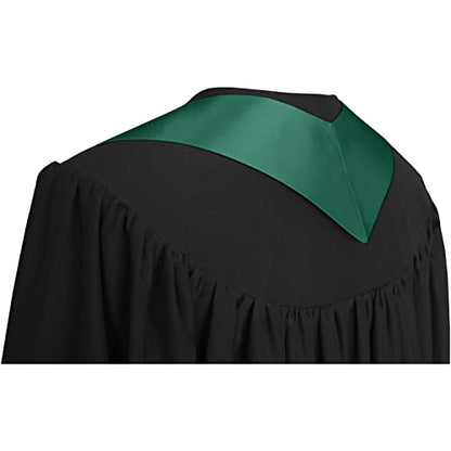 Premium Choir Traditional Stole - Solid Color - Satin - Unisex - color: Emerald