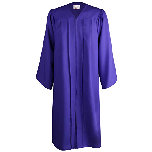 OSBO GradSeason Unisex Matte Robes for Graduation Gown, Choir Robes, Pulpit Robe and Pastor - color: Purple, size: 57 Plus