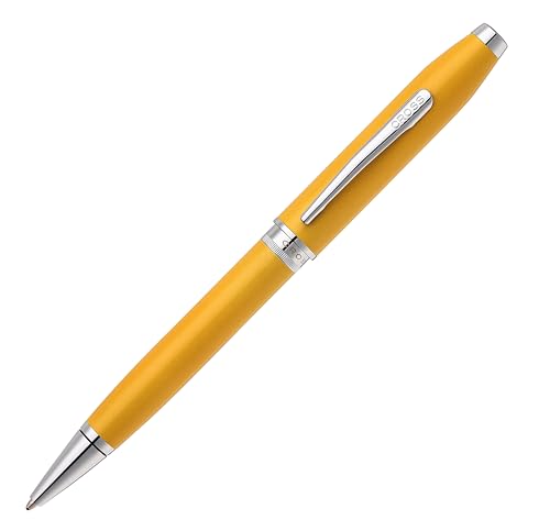 Cross Foundry Metallic Yellow with Chrome Appointments Ballpoint Pen - color: Yellow