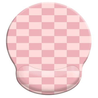 Mouse Pads for Desk, Ergonomic Mouse Pad with Wrist Rest Gaming Mousepad - color: Round-D2