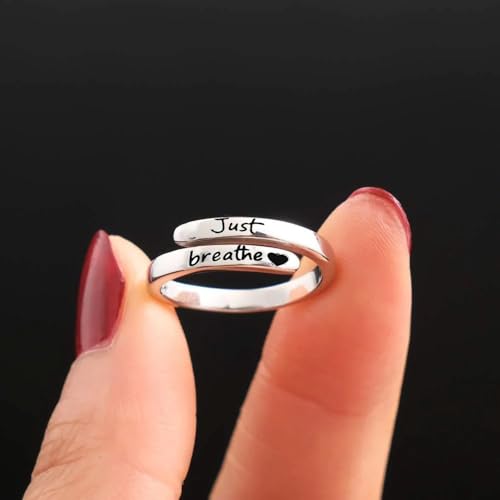 Faith Over Fear Cross Ring For Women, Christian Blessed Hope Love Encouragement Rings Adjustable Open Wrap Thumb Cross Inspirational Ring Jewelry Graduation Cocktail Party Gift - color: Love
