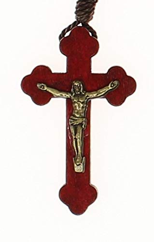 Intercession Car Rearview Mirror Rosary (Sacred Heart - Red) - style: Sacred Heart - Red