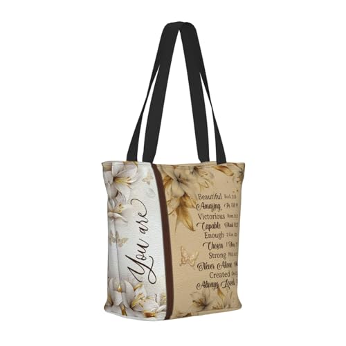 Tote Bag for Women，Everyday Carry Large Capacity Reusable Shopping Bag With Zipper For Groceries Work & Travel - color: Strand Sonnenblumenkreuz