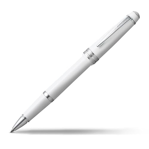 Cross Bailey Light Rollerball Pen, Polished White, Medium Point, Black Ink - color: Polished White