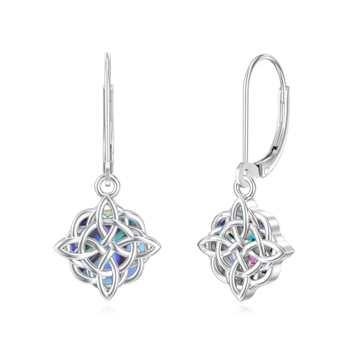 Dorunmo 925 Sterling Silver Mustard Seeds Dangle Earrings for Women Mountains Earrings Hypoallergenic Christmas Jewelry Gifts for Women - style: Celtic Knot