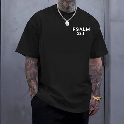 Christian Jesus Shirts for Men God Religious Faith Shirt Bible Verse Inspirational Oversized Graphic Tees Tops - color: Black, size: Medium
