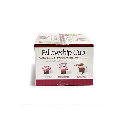 Broadman Pre-filled Communion Fellowship Cup Juice and Wafer Set, 500 Count - size: 500 Count (Pack of 1)