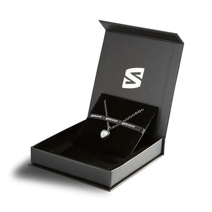 SERASAR Premium Necklace Women| 316L Stainless-Steel | 18 Carat - color: Black, style: Love