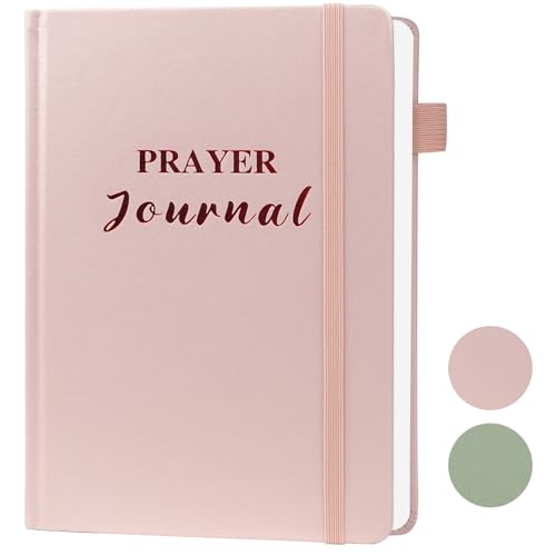 Pink Prayer Journal for Woman - 60 Weeks Bible Journal with Prompts, Verse - color: Pink